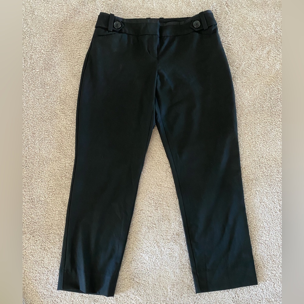 Black cropped pant